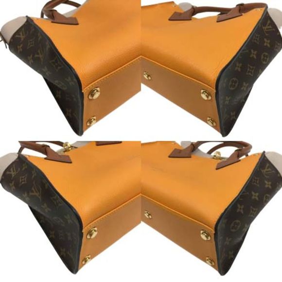 Louis Vuitton On My Side Monogram Canvas Shoulder Bag Orange Beige - Picture 14 of 14